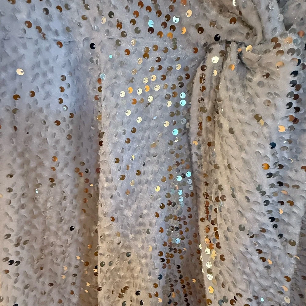 Boohoo Plus White Sequin Mini Dress - Picture 2 of 4